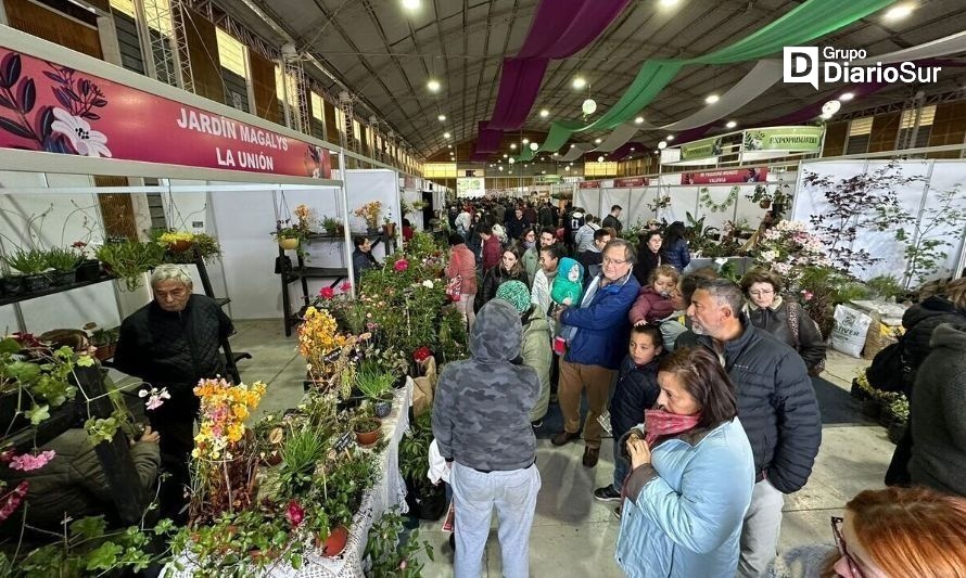 Pese a la lluvia, más de 17 mil personas llegaron hasta la Expo Primavera en Valdivia