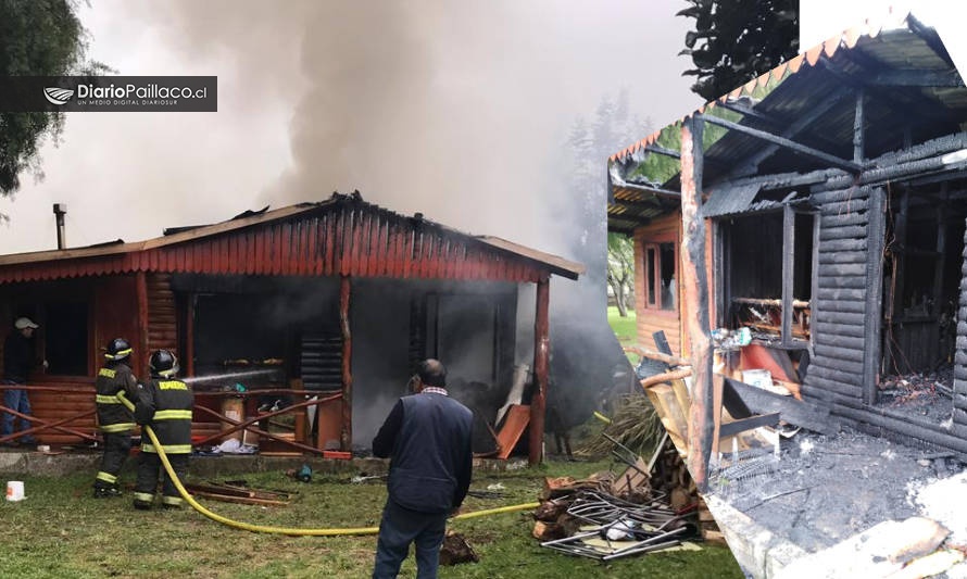Vivienda resultó destruida por incendio en la localidad de El Llolly