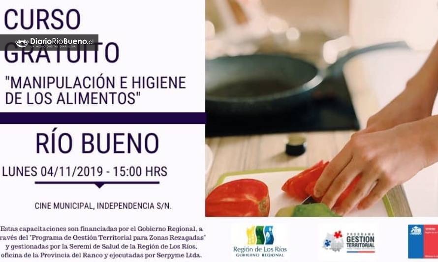Último curso gratuito de “Manipulación e Higiene de los Alimentos” en Río Bueno