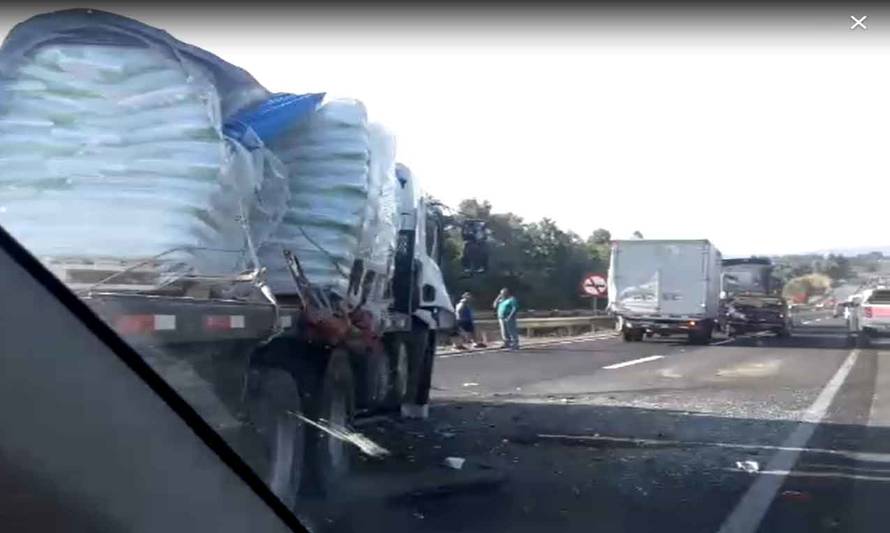 Precaución en ruta 5: registran accidentes en tramo en reparaciones entre Osorno y Río Bueno