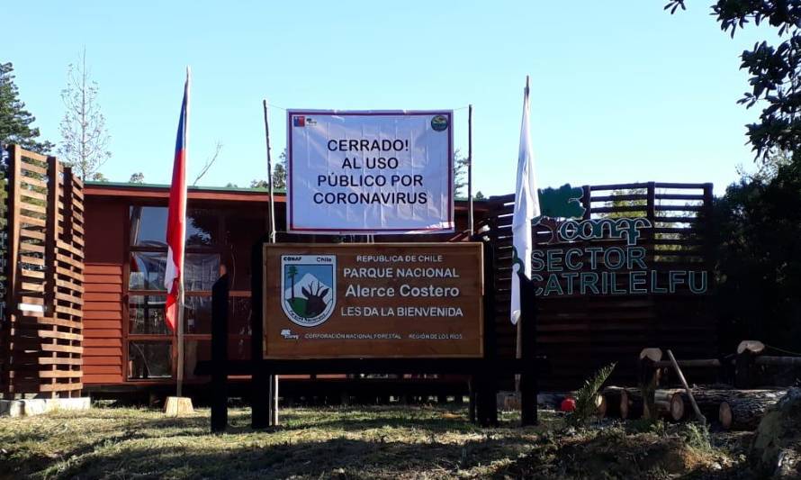 CONAF Los Ríos reitera: Parques nacionales y Santuario de la Naturaleza permanecen cerrados