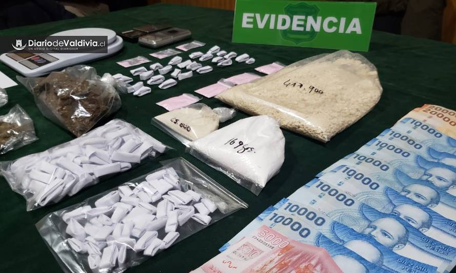 Droga decomisada a hermanos de Valdivia incluía cocaína rosada, escasa y de alto valor