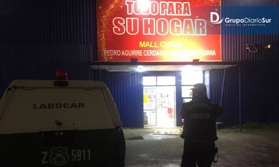 Violento asalto sufrió mall chino de Las Ánimas en Valdivia
