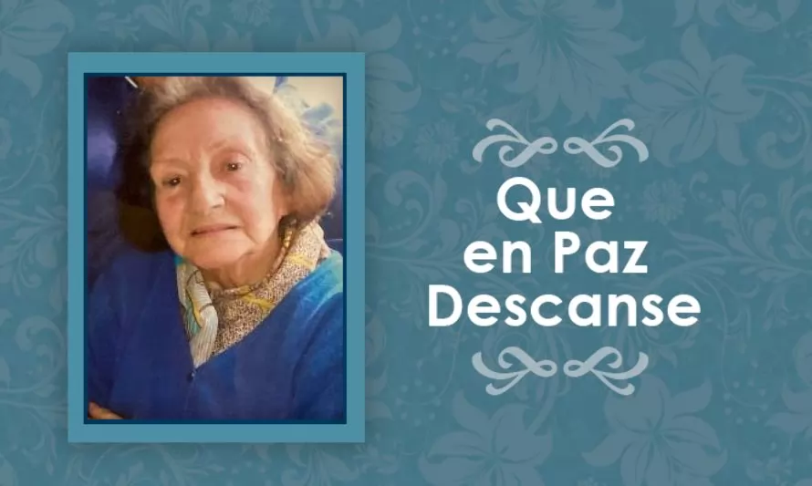 Falleció Sofía Carrillo Rosas  (Q.E.P.D)