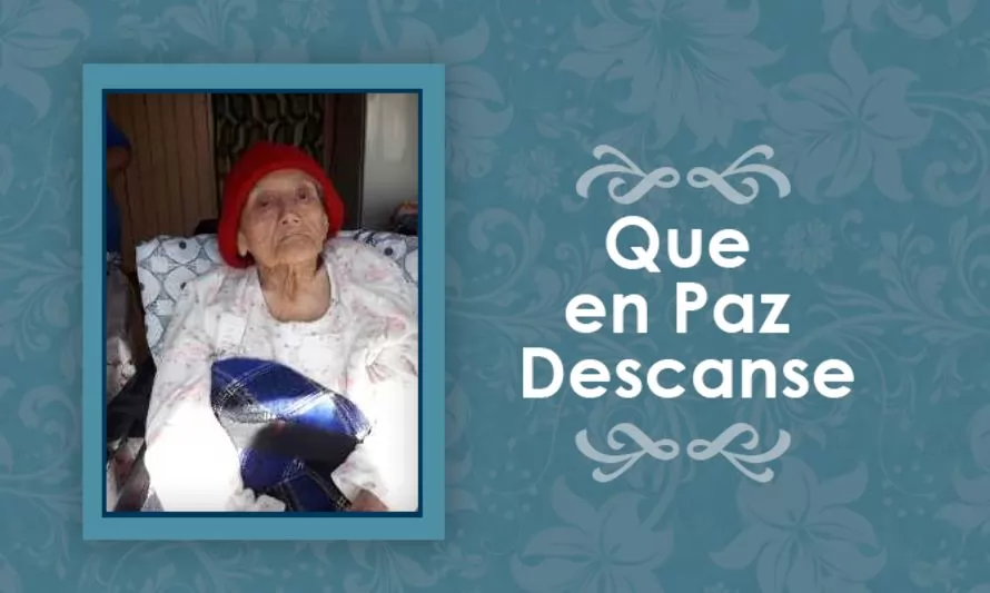 Falleció Juana Rosa Pailapán Millapán  (Q.E.P.D)