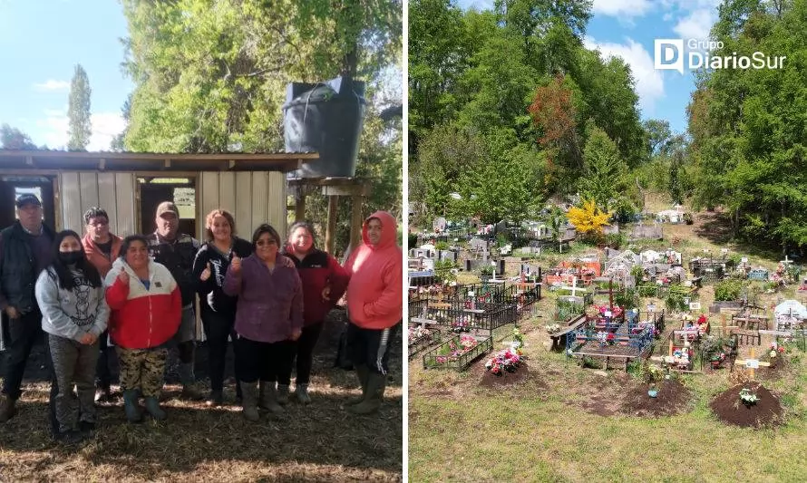 Vecinos de Mantilhue se unieron y mejoraron cementerio de la localidad