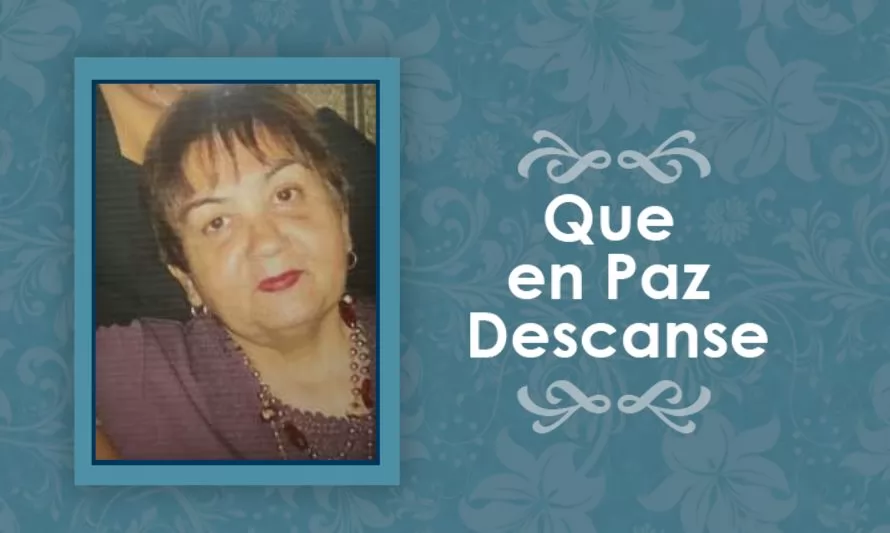 Falleció Ida del Carmen Rain Fernández  (Q.E.P.D)