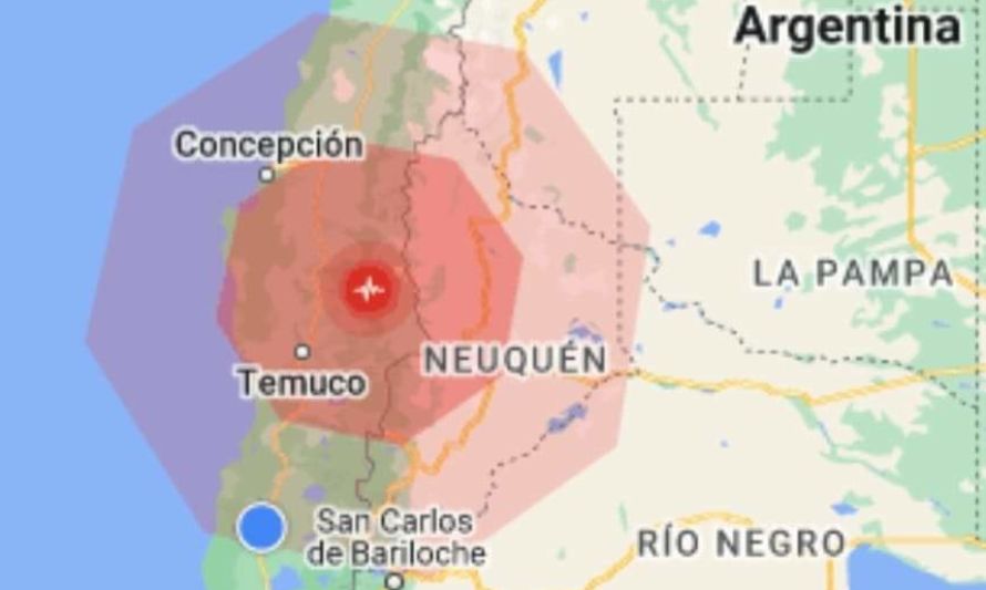 Fuerte sismo se registra en el centro-sur de Chile