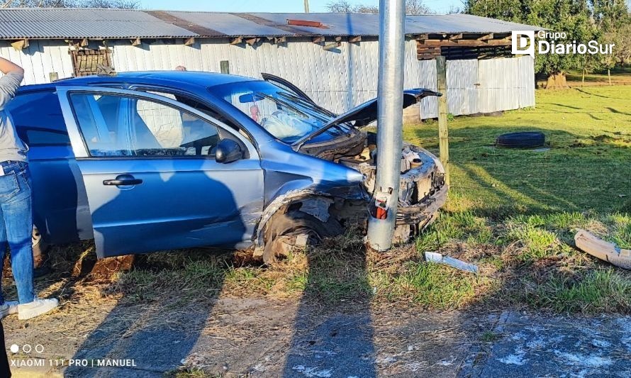 Accidente en Río Bueno: uno de los conductores iba en estado de ebriedad
