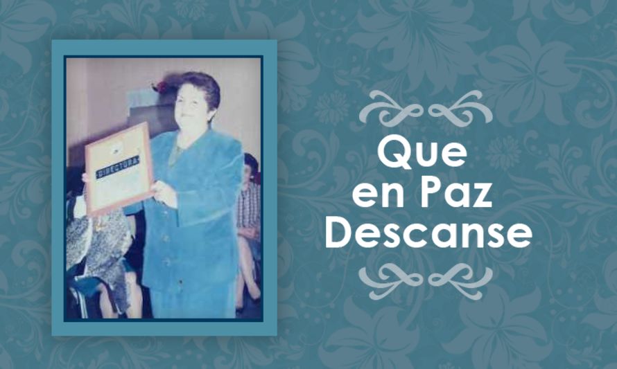 Falleció Lutgarda del Carmen Leal Fuentes  (Q.E.P.D)