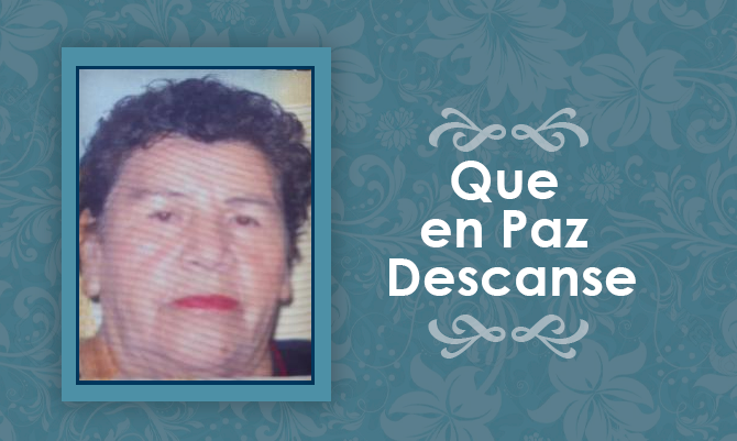 [Defunción] Falleció Elba Díaz viuda de Quezada Q.E.P.D