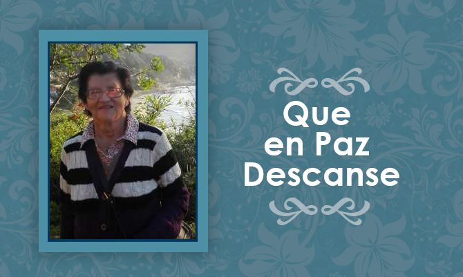 [Defunción] Falleció Paula del Carmen Torres Q.E.P.D
