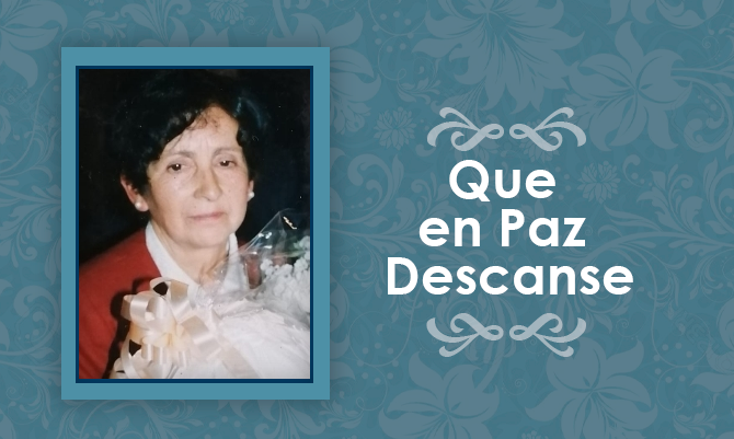 Falleció María Dolores Sandoval Troncoso Q.E.P.D.