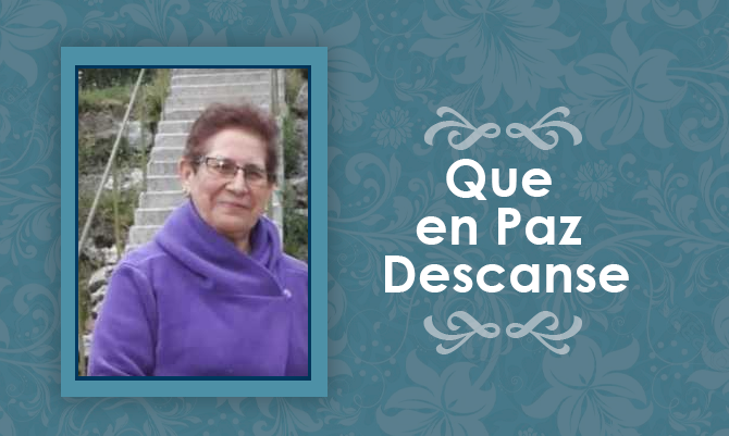 Falleció Sonia Quezada Cardenas  (Q.E.P.D)