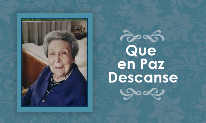 Falleció Norma del Carmen Vásquez Valdeavellano   (Q.E.P.D)