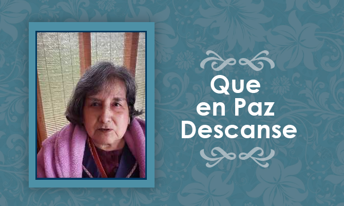Falleció Sara Alicia López  López  (Q.E.P.D)