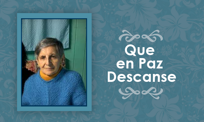 Falleció Sylvia Guillermina Álvarez Schmidt  (Q.E.P.D)