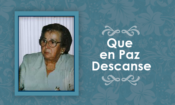 Falleció Frida Ríos Ríos  (Q.E.P.D)