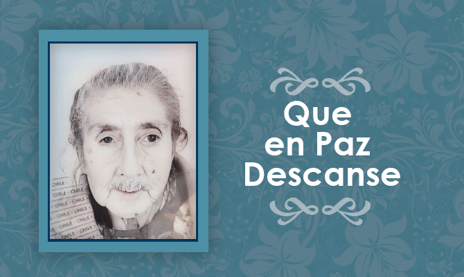 Falleció Inés del Carmen Molina Olivares  (Q.E.P.D)